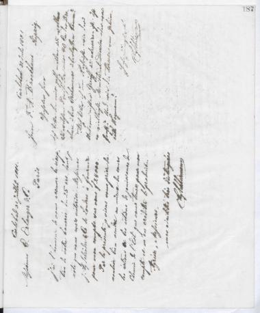 Copy of letter by Schliemann, Heinrich to Erlanger, Émile & Cie. 1881