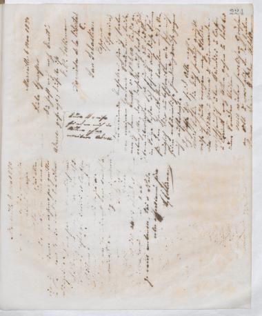 Copy of letter by Schliemann, Heinrich to unknown receiver, 1870