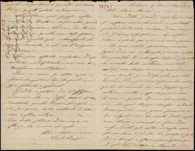 Letter sent by Bassi, Carlo to Schliemann, Heinrich, 1872