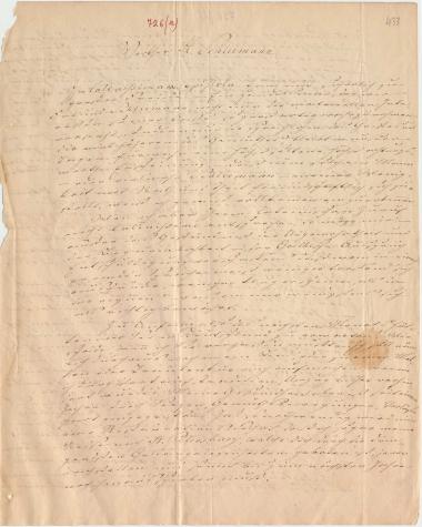Letter sent by Schreiber, S. to Schliemann, Heinrich, 1858