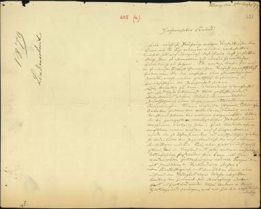 Letter sent by Lindenschmit, L. to Schliemann, Heinrich, 1879