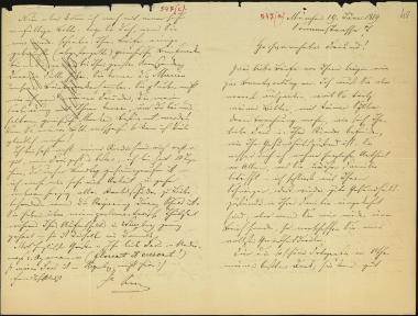 Letter sent by Schels, August to Schliemann, Heinrich, 1879