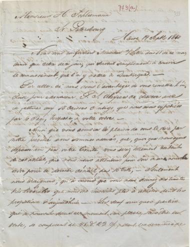 Letter sent by Schröder, Anth. & Co. to Schliemann, Heinrich, 1850