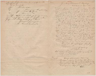 Letter sent by Cohn, Lion M. & Co. to Schliemann, Heinrich, 1862