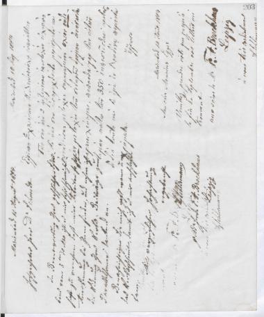 Copy of letter by Schliemann, Heinrich to Δενδόπουλος, Περικλής, 1884