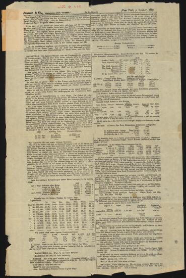 Letter sent by Janssen & Co. to Schliemann, Heinrich, 1882