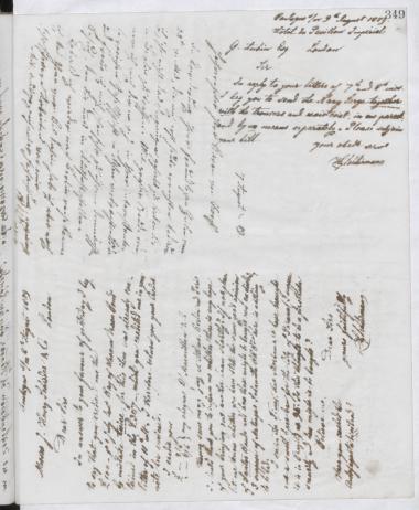 Copy of letter by Schliemann, Heinrich to Schröder, Henry J. & Co. 1889