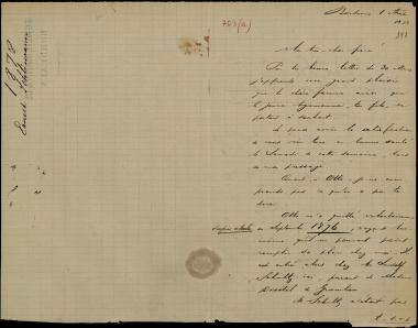 Letter sent by Schliemann, Ernst Wilhelm to Schliemann, Heinrich, 1878