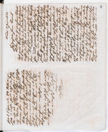 Copy of letter by Schliemann, Heinrich to Müller, Max F. 1872