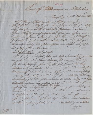 Letter sent by Oehlmann, L. & Co. to Schliemann, Heinrich, 1855