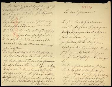 Letter sent by Becker, ? to Schliemann, Heinrich, 1883
