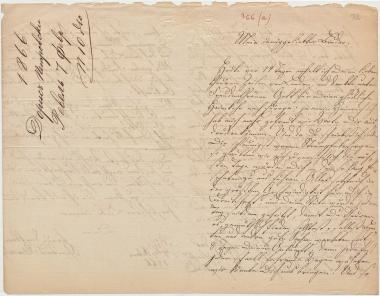 Letter sent by Petrowsky, Doris to Schliemann, Heinrich, 1866