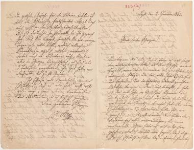 Letter sent by Kühse, Wilhelm to Schliemann, Heinrich, 1863