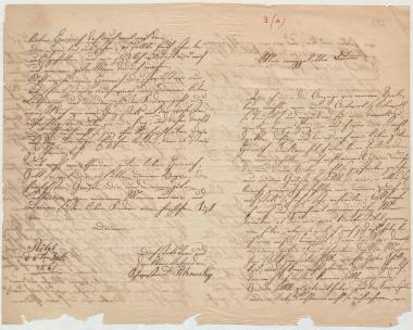 Letter sent by Petrowsky, Doris to Schliemann, Heinrich, 1861