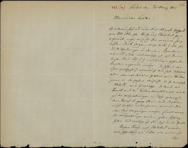 Letter sent by Petrowsky, Hans to Schliemann, Heinrich, 1875