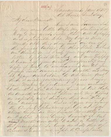 Letter sent by Grim, A. K. to Schliemann, Heinrich, 1857