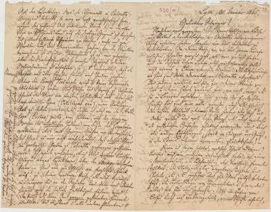 Letter sent by Kühse, W. to Schliemann, Heinrich, 1865
