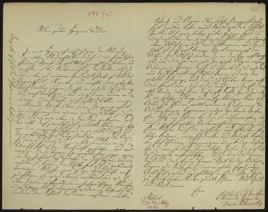 Letter sent by Petrowsky, Doris to Schliemann, Heinrich, 1881