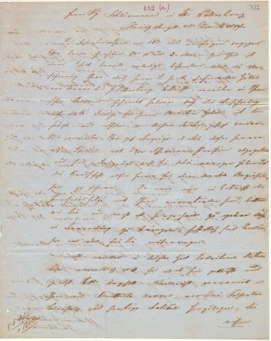 Letter sent by Cohn, Marcus & Son to Schliemann, Heinrich, 1854
