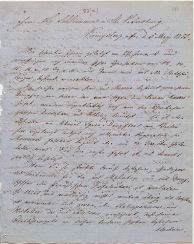 Letter sent by Oehlmann, L. & Co. to Schliemann, Heinrich, 1855