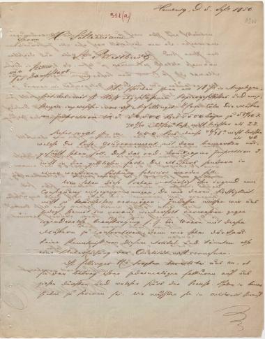 Letter sent by Merck, H. I. & Co. to Schliemann, Heinrich, 1856