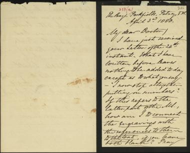 Letter sent by Smith, Philip to Schliemann, Heinrich, 1880