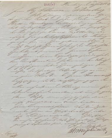 Letter sent by Schröder Bros. & Co. to Schliemann, Heinrich, 1848