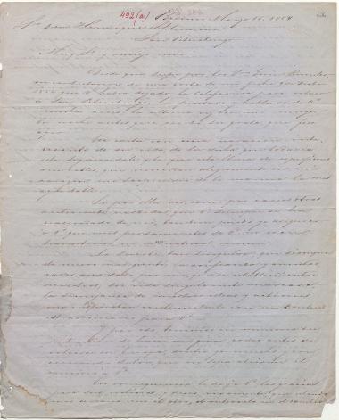 Letter sent by Klaener, D. H. to Schliemann, Heinrich, 1854