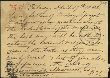 Letter sent by Smith, Philip to Schliemann, Heinrich, 1880