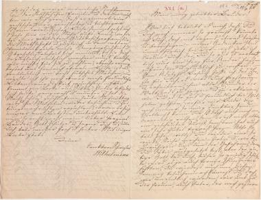 Letter sent by [Kühse], Wilhelmine to Schliemann, Heinrich, 1868