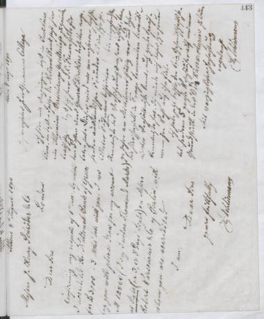 Copy of letter by Schliemann, Heinrich to Καλλιγάς, Παύλος, 1890