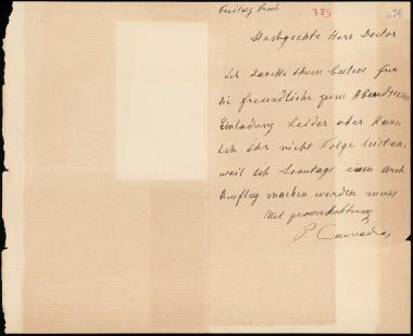 Letter sent by Καββαδίας, Παναγιώτης to Schliemann, Heinrich, 1888