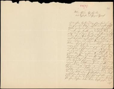 Letter sent by Petrowsky, Doris to Schliemann, Heinrich, 1889