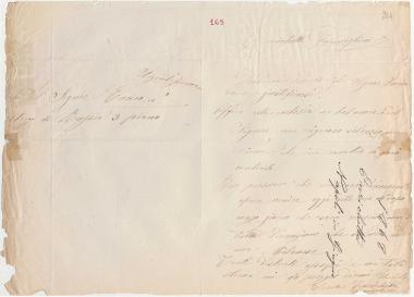 Letter sent by Formighini, Enrichetta to Schliemann, Heinrich, 1868
