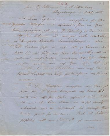 Letter sent by Cohn, Marcus & Son to Schliemann, Heinrich, 1855