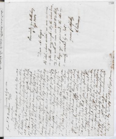 Copy of letter by Schliemann, Heinrich to unknown receiver, 1884