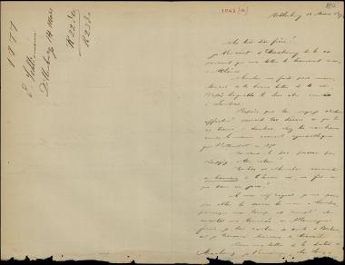 Letter sent by Schliemann, Ernst Wilhelm to Schliemann, Heinrich, 1877