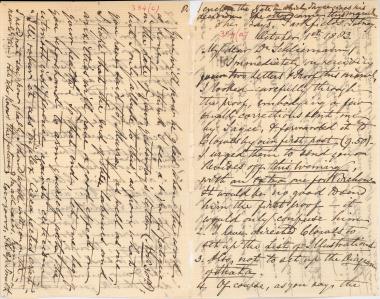 Letter sent by Smith, Philip to Schliemann, Heinrich, 1883