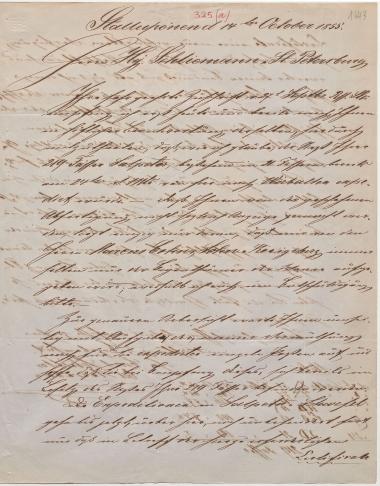Letter sent by Schiller, Carl to Schliemann, Heinrich, 1855