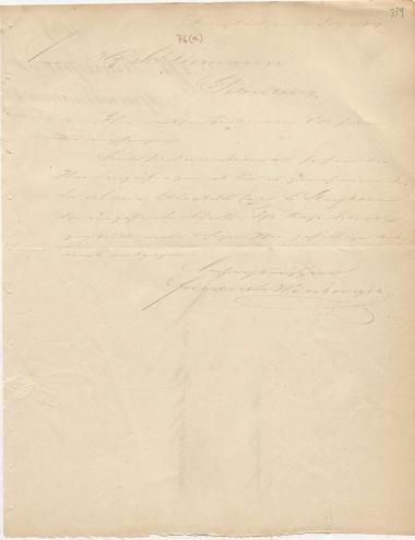 Letter sent by Winberg, Friedrich & Co. to Schliemann, Heinrich, 1849