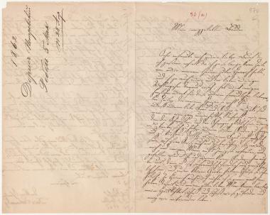 Letter sent by Petrowsky, Doris to Schliemann, Heinrich, 1862
