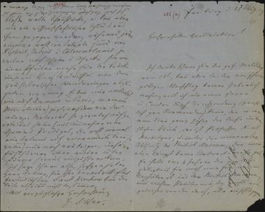 Letter sent by Fischer, Georg to Schliemann, Heinrich, 1879