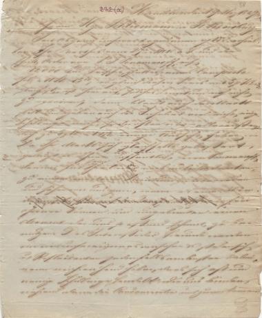 Letter sent by Schröder Bros. & Co. to Schliemann, Heinrich, 1847