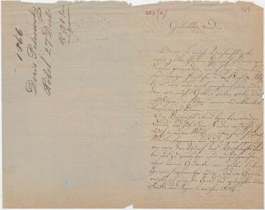 Letter sent by Petrowsky, Doris to Schliemann, Heinrich, 1866