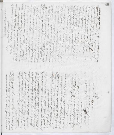 Copy of letter by Schliemann, Heinrich to Burnouf, Émile, 1875