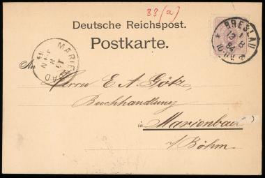 Letter sent by Götz, G. A. to Schliemann, Heinrich, 1884