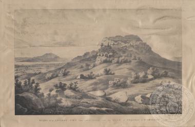 Χαρακτικό αρχαίων καταλοίπων στην πόλη Αίας. [1834]