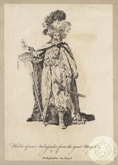 Habit of an Ambassador from the great Mogul. Ambassadeur du Mogol.