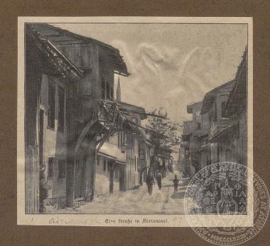 Φωτογραφία άποψης δρόμου της Αδριανούπολης, εφημερίδα 