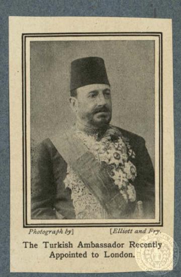 The Turkish Ambassador Recently Appointed to London.